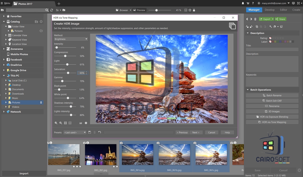 تحميل برنامج الكتابة علي الصور والتعديل عليها 2020 Zoner Photo Studio