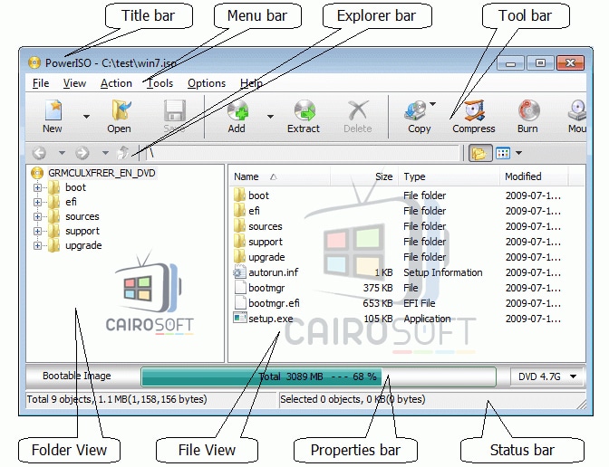 تحميل برنامج Power Iso لحرق الاسطوانات أحدث اصدار